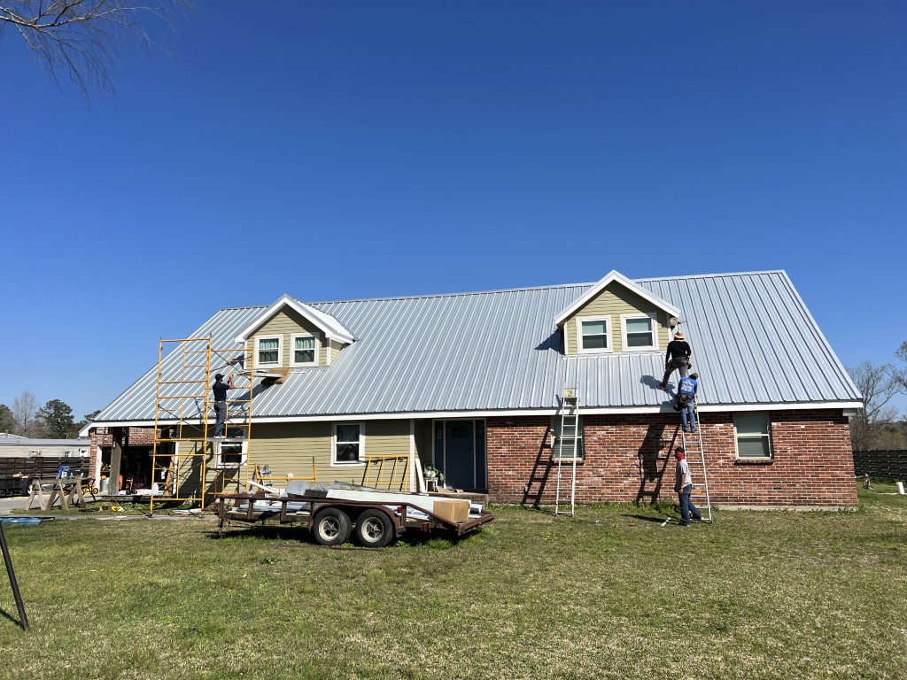 Completed metal roof project