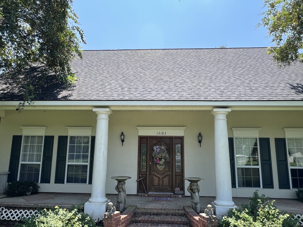 Front entry and completed roof